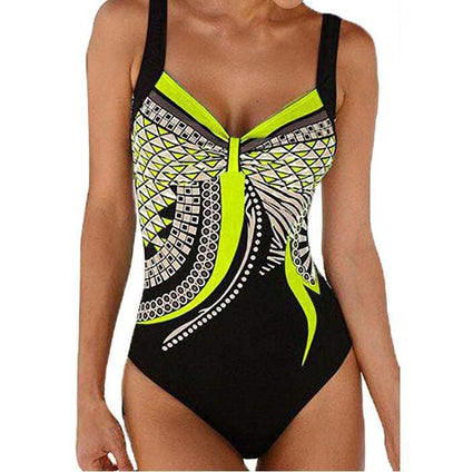 🩱🏊‍♀️2025 novi retro print novi jednodijelni kupaći kostim s retro printom-H