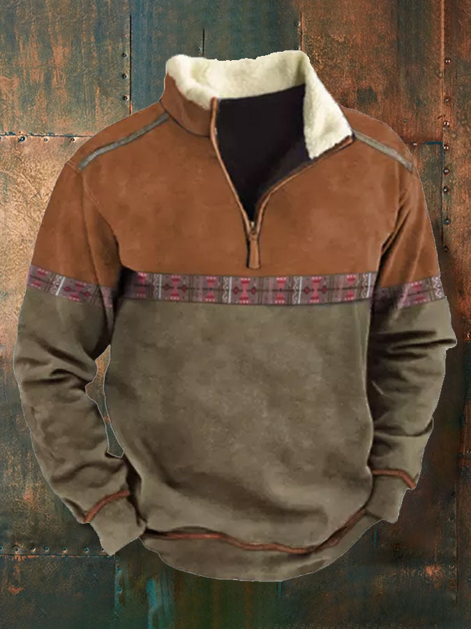 2025 Sudadera con capucha de manga larga 3D para hombre Otoño Invierno Cálido resistente al frío-E