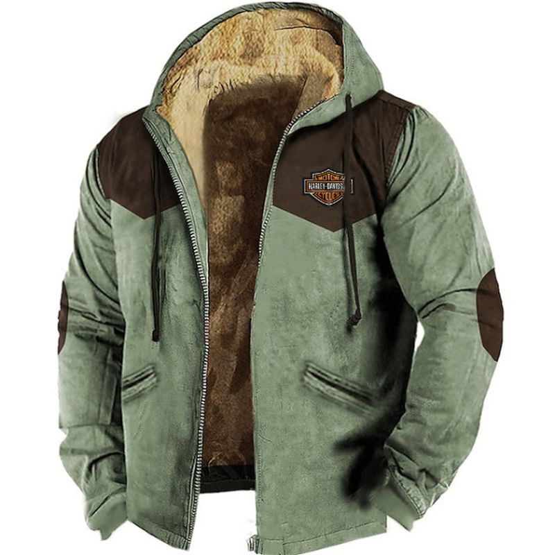 Chaqueta de franela gruesa y holgada para hombre, de moda de otoño e invierno, con 50 % de descuento por tiempo limitado (tallas M-5XL)-E