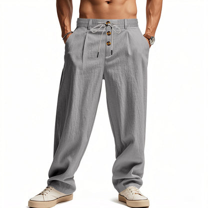 👖👖【S-3XL】¡Oferta por tiempo limitado! Pantalones caseros de hombre de alta calidad. Corte entallado y recto, transpirables y cómodos.-U
