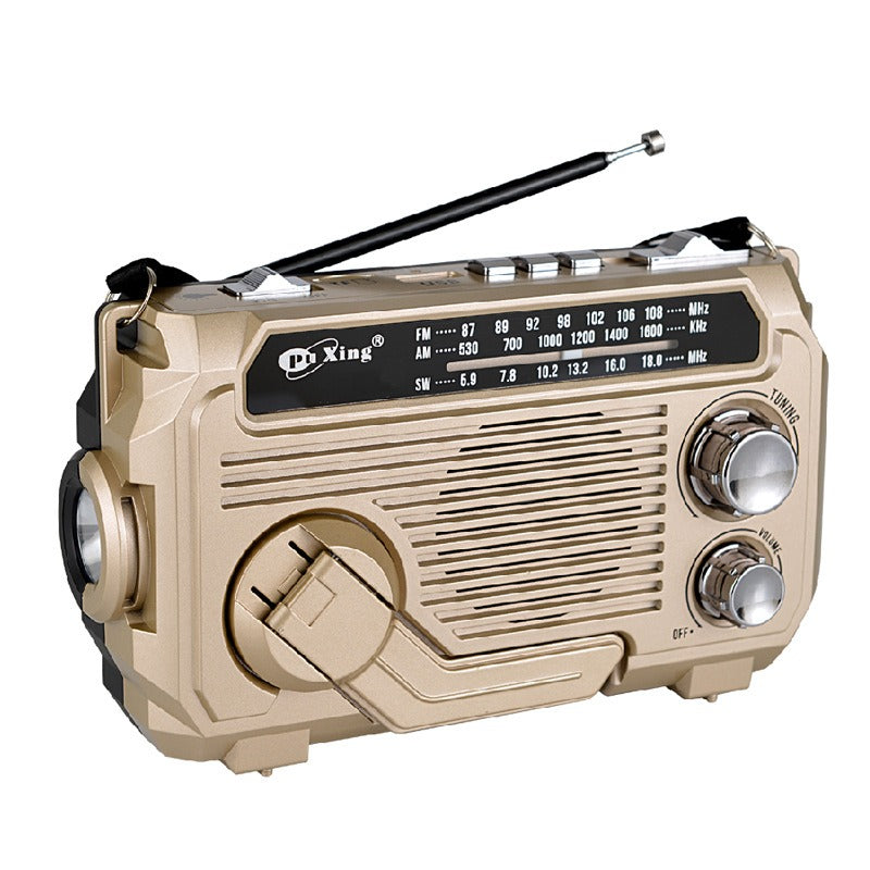 🏕️【Autenticidad garantizada】Linterna portátil con radio AM multifunción-E