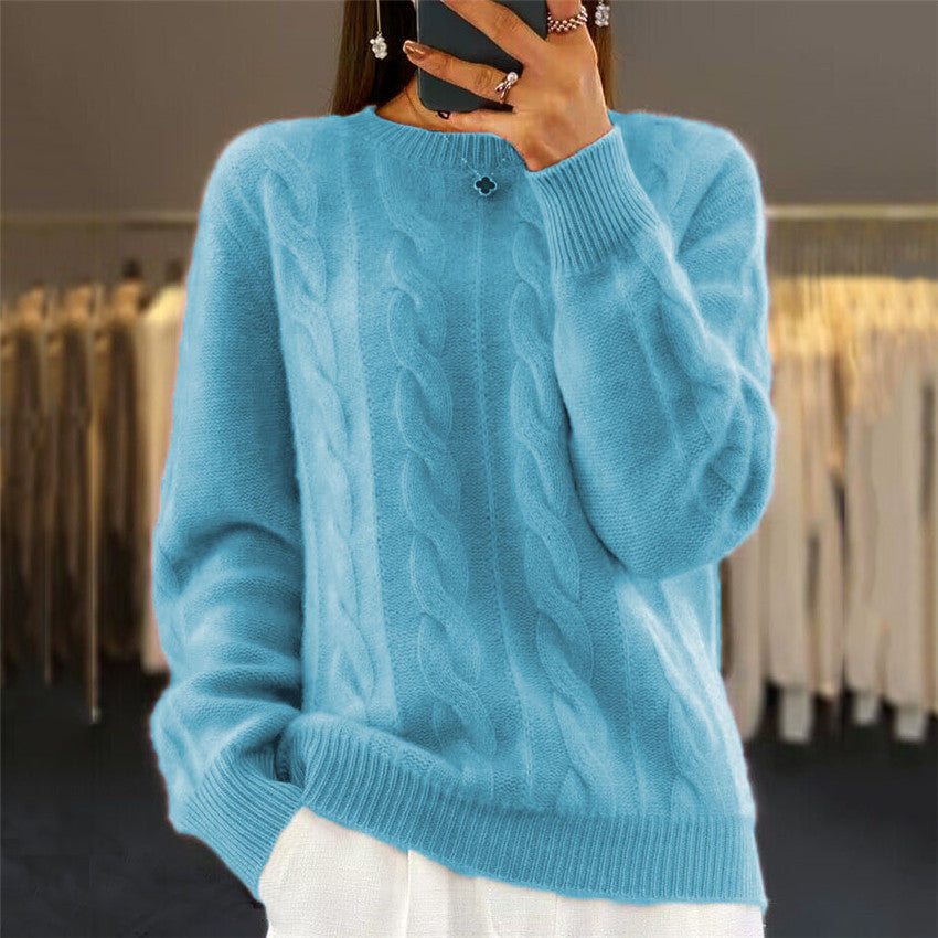 🔥✨【Novi jesenski stil】【S-2XL】2026 Jednobojni visokokvalitetni mekani i udobni vuneni džemper-H
