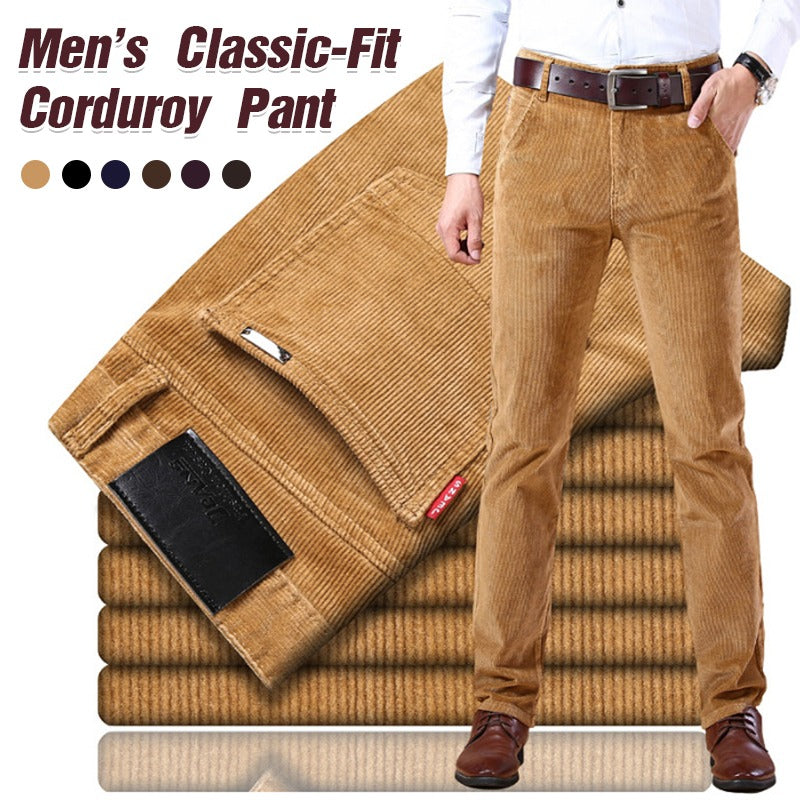 🏆 Nejprodávanější 【-42% sleva 🔥🔥】Pánské manšestrové kalhoty klasického střihu-Z