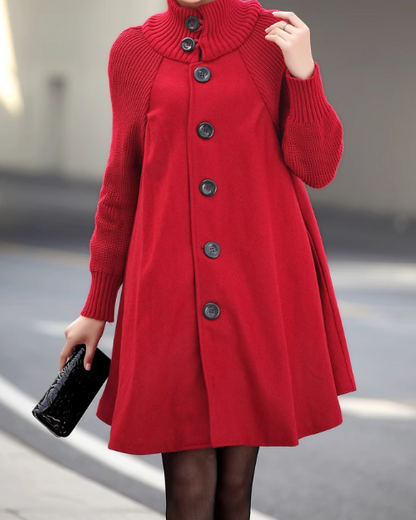 👗[43 % popust🔥🔥]【M-5XL】Nov ležerni volnen plašč srednje dolžine-L