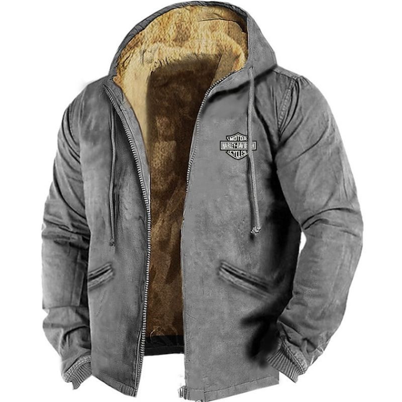 Chaqueta de franela gruesa y holgada para hombre, de moda de otoño e invierno, con 50 % de descuento por tiempo limitado (tallas M-5XL)-E
