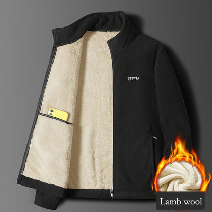 【M-5XL】Męska gruba kurtka polarowa na jesień i zimę