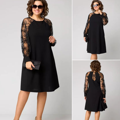 🔥✨【Jesienna nowość】【S-5XL】🍁🍂Nowa elegancka sukienka z wysokiej jakości koronki w stylu vintage