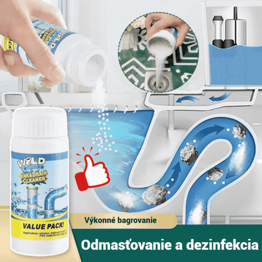 🛁💦【Kúp 1 a získaj 1 zadarmo】🌟Čistič drezov a odtokov - Pena s vysokou hustotou z extraktov a rozkladných enzýmov.-K
