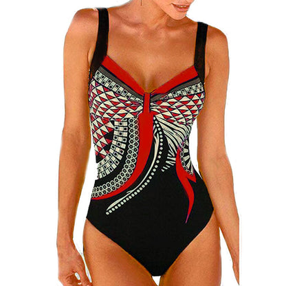 🩱🏊‍♀️2025 novi retro print novi jednodijelni kupaći kostim s retro printom-H