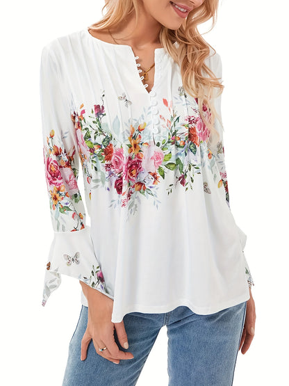 👕🥰[Vremenski ograničena ponuda - Kupite jedan, dobijte jedan gratis] [S-5XL] Modna ženska majica s V-izrezom