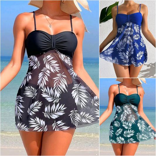 👙Set de costume de baie cu imprimeu de plasă nou 2025-4008702