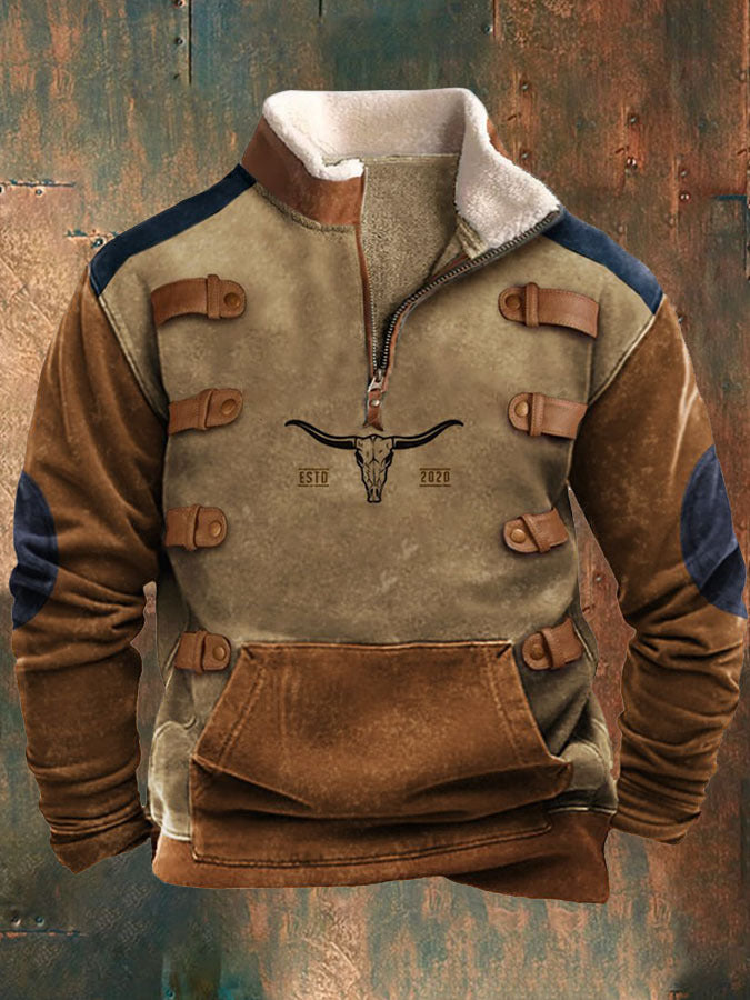 2025 Sudadera con capucha de manga larga 3D para hombre Otoño Invierno Cálido resistente al frío-E