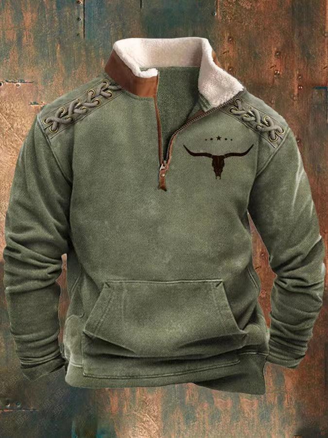 2025 Sudadera con capucha de manga larga 3D para hombre Otoño Invierno Cálido resistente al frío-E