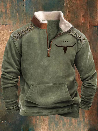 👕【35% KEDVEZMÉNY】【S-4XL】2025-ös őszi-téli férfi divatos, meleg hosszú ujjú pulóver 3D nyomattal-U