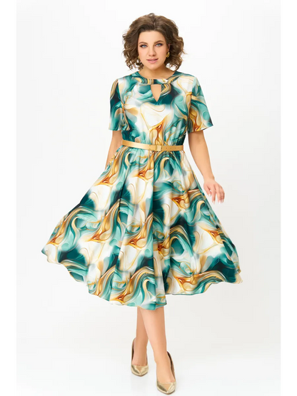 💥【S-5XL】Rochie largi din sifon de marime mare | Confortabil și respirabil, foarte potrivit pentru vară