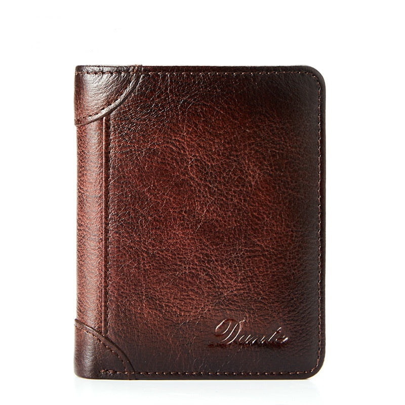 ¡Compra 1 y llévate 1 gratis!👝✨ Nueva cartera antirrobo de cuero genuino para hombre-E