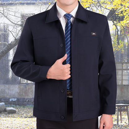 Kurtka męska Classic Jacket 2025 - zapięcie na zamek błyskawiczny i guziki z jednej strony