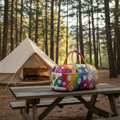 Bolsa de viaje acolchada Hippie Van-E