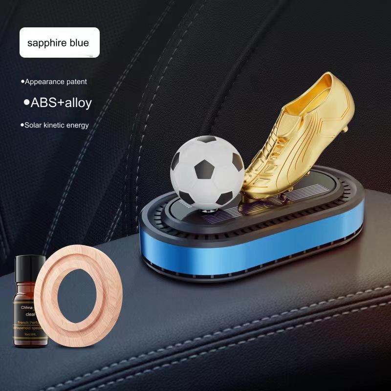 🔥🔥🚗Mașină Nouă Aromaterapie Mașină de fotbal rotativă solară Aromaterapie