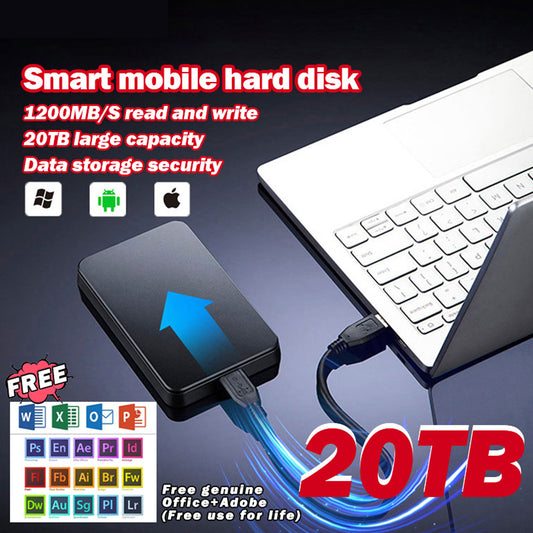 Dysk twardy o dużej pojemności 20TB + bezpłatny oryginalny pakiet Office + Adobe