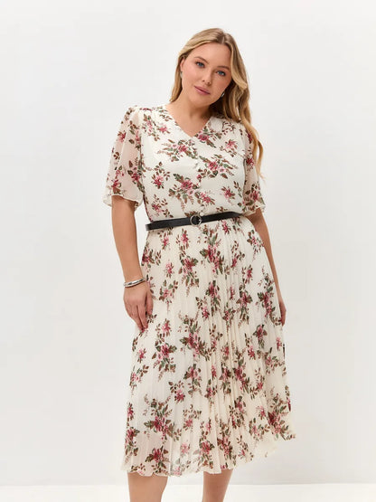 【🏆Produse noi, foarte bine vândute】🌸💥【S-5XL】Rochie elegantă nouă, cu imprimeu
