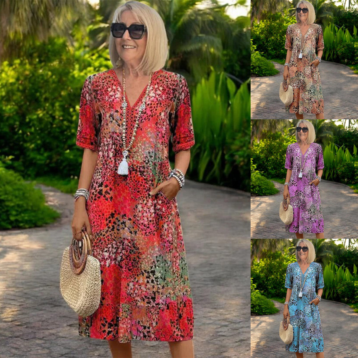 【S-3XL】Iris – Vestido ligero y vaporoso con un corte favorecedor-E