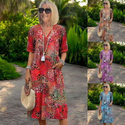 【S-3XL】Iris – Vestido ligero y vaporoso con un corte favorecedor-E