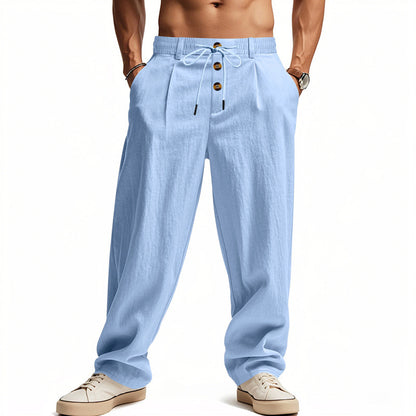 👖👖【S-3XL】¡Oferta por tiempo limitado! Pantalones caseros de hombre de alta calidad. Corte entallado y recto, transpirables y cómodos.-U