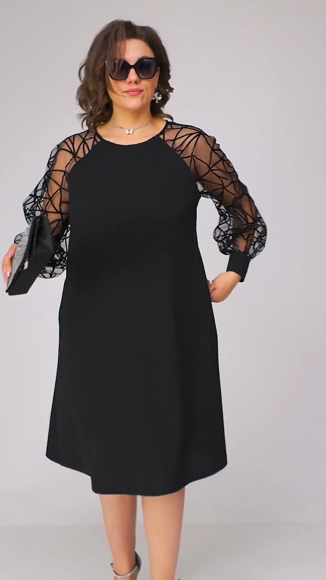 💖💖【S-5XL】🍁🍂Vestido elegante de alta calidad para otoño e invierno.-E