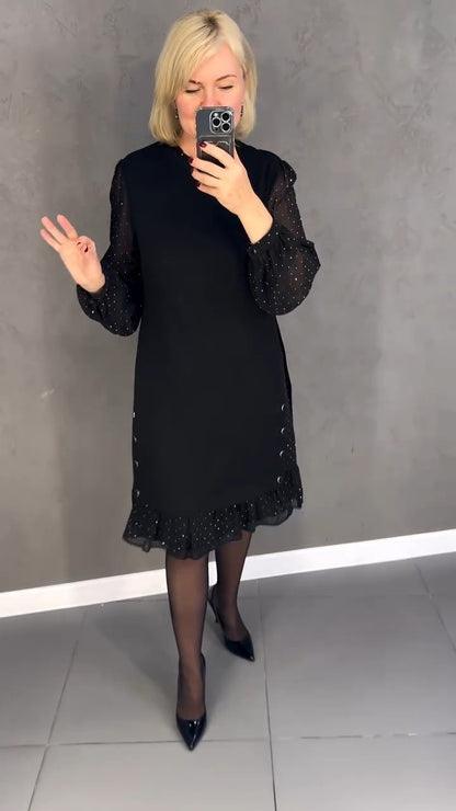 💖【S-5XL】Stil nou de toamnă și iarnă elegant de înaltă calitate, rochie-R