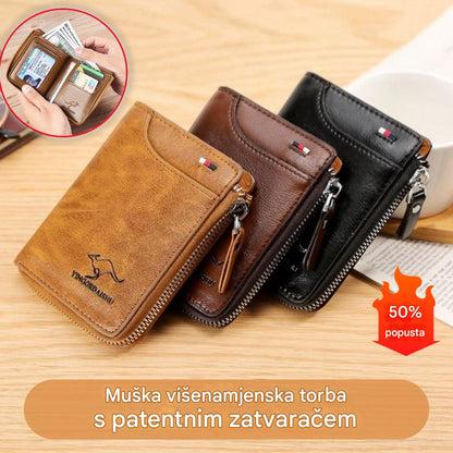 🔥Muški novčanik velikog kapaciteta s antimagnetskim učinkom 2025. izrađen od mekane kože-H