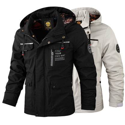 🔥【M~4XL】 2024 Nueva chaqueta de montañismo al aire libre impermeable a prueba de viento para hombres -E