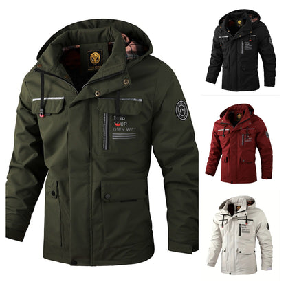🔥【M~4XL】 2024 Nueva chaqueta de montañismo al aire libre impermeable a prueba de viento para hombres -E