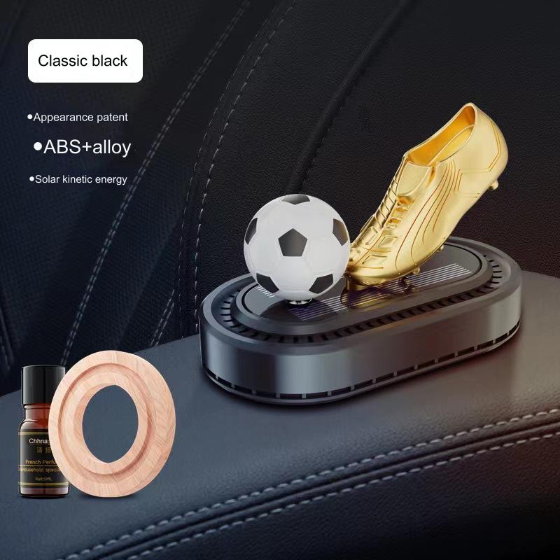 🔥🔥🚗Mașină Nouă Aromaterapie Mașină de fotbal rotativă solară Aromaterapie