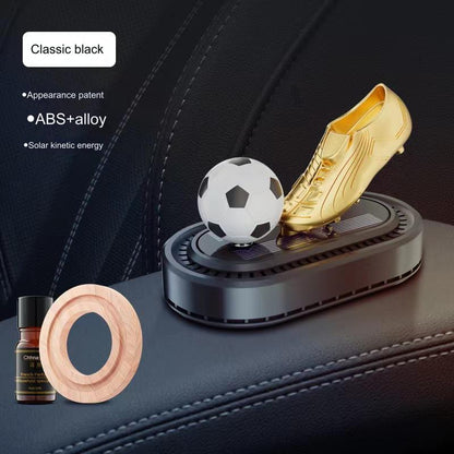 🔥🔥🚗Mașină Nouă Aromaterapie Mașină de fotbal rotativă solară Aromaterapie