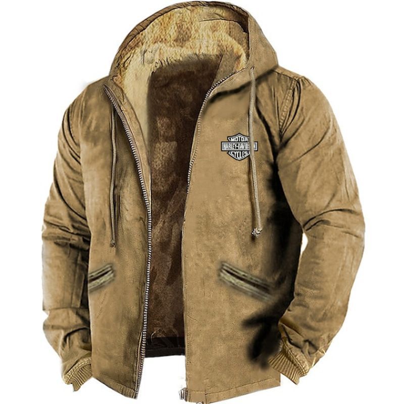 Chaqueta de franela gruesa y holgada para hombre, de moda de otoño e invierno, con 50 % de descuento por tiempo limitado (tallas M-5XL)-E
