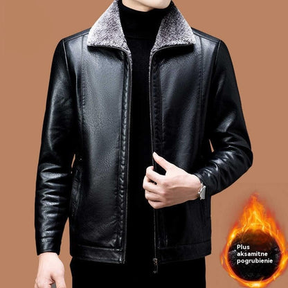 🔥【Vruća rasprodaja】🔥【M-3XL】🖤2025 Muška zimska mekana jakna od debele ovčje kože, ležerna-E