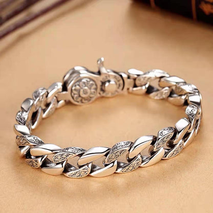 2025  pulsera de plata de la nueva moda con los modelos lujosos, pulsera grabada-E
