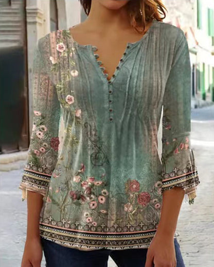 😍【Időkorlátozott ajánlat】Stílusos női V-nyakú póló [S-5XL]-U