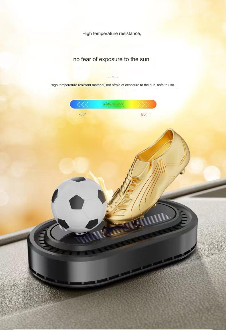 🔥🔥🚗Mașină Nouă Aromaterapie Mașină de fotbal rotativă solară Aromaterapie