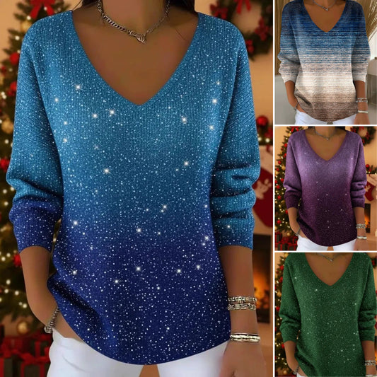 💥【Kupite jedan, dobijte jedan gratis】👚👚Novi ženski pulover dugih rukava s V-izrezom, stil jesen/zima 2026.-H