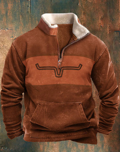 2025 Sudadera con capucha de manga larga 3D para hombre Otoño Invierno Cálido resistente al frío-E
