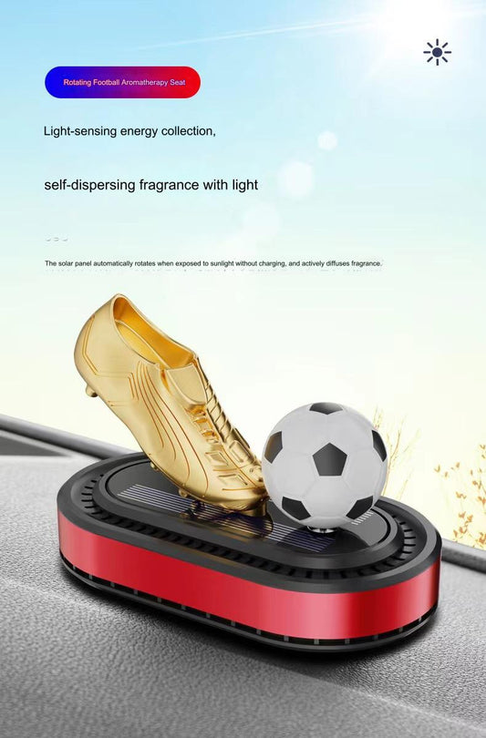 🔥🔥🚗Mașină Nouă Aromaterapie Mașină de fotbal rotativă solară Aromaterapie