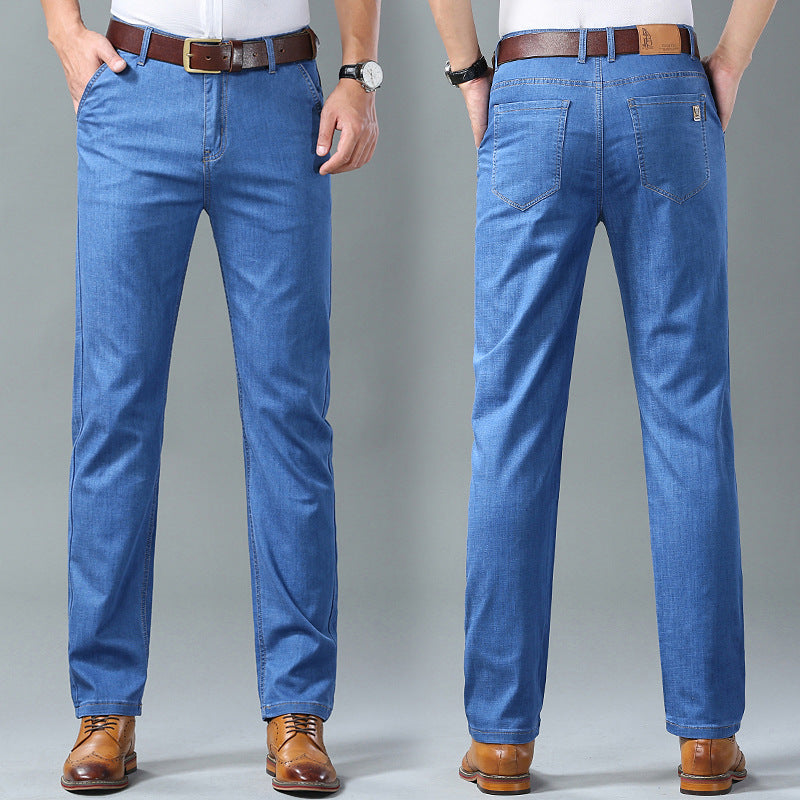 🔥👖👖2025 Blugi pentru bărbați simpli, casual și versatili de mărime mare👍-3992215