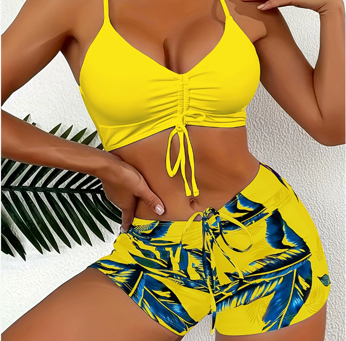 🌷💖【Ljetni novi proizvod】【S-2XL】Moderni i elegantni ženski komplet kupaćih kostima velike veličine s printom