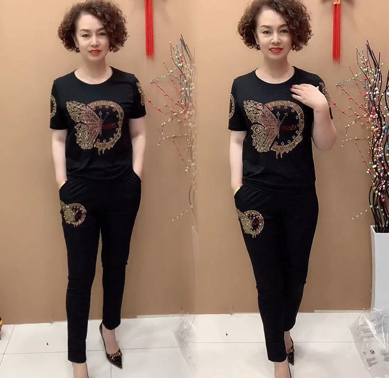 Cumpără 1, primești 1 gratis 💥 Lichidare de stoc 💥 Set de damă cu top și pantaloni cu mânecă scurtă【M-4XL】