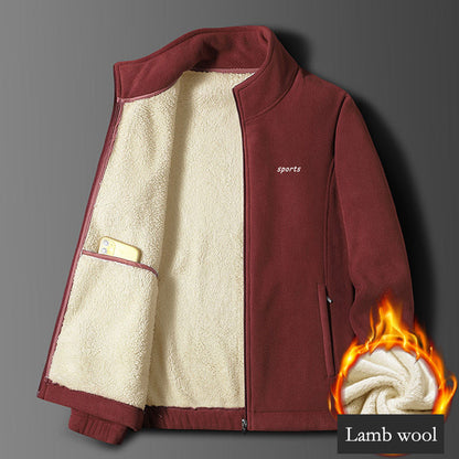 ⛄【M-5XL】Új őszi-téli férfi vastag báránybőr dzseki, meleg, kényelmes és szélálló, téli alapdarab-U