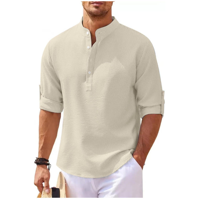 🔥【S–5XL】Férfi légáteresztő pamut-len ing – kényelmes, könnyű és bő szabású-U