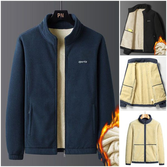 ⛄【M-5XL】Új őszi-téli férfi vastag báránybőr dzseki, meleg, kényelmes és szélálló, téli alapdarab-U