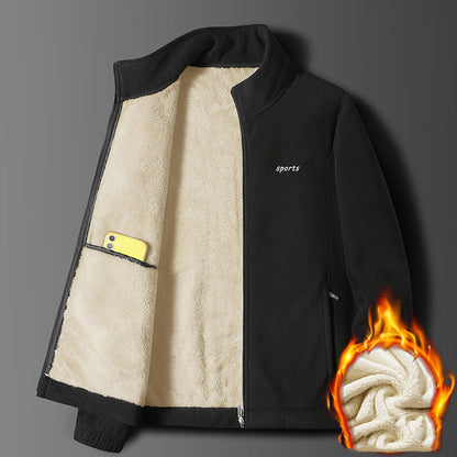 ⛄【M-5XL】Új őszi-téli férfi vastag báránybőr dzseki, meleg, kényelmes és szélálló, téli alapdarab-U